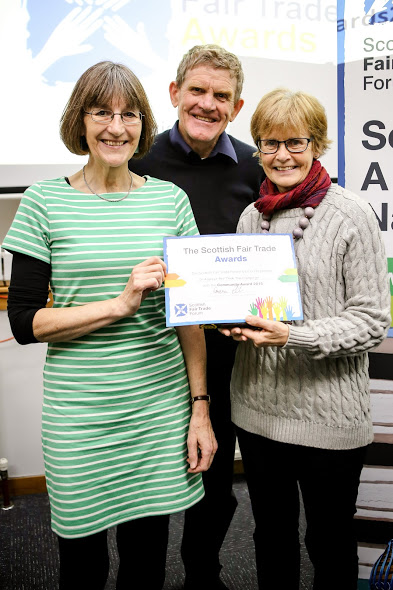 Alice, Peter and Mary at SFTF awards event, Glasgow 2015