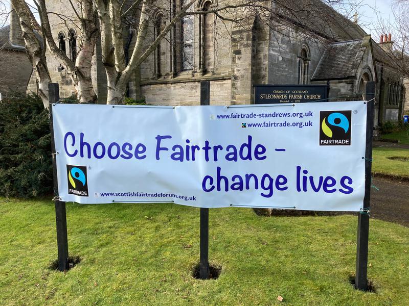 Banner at St Leonard's Church